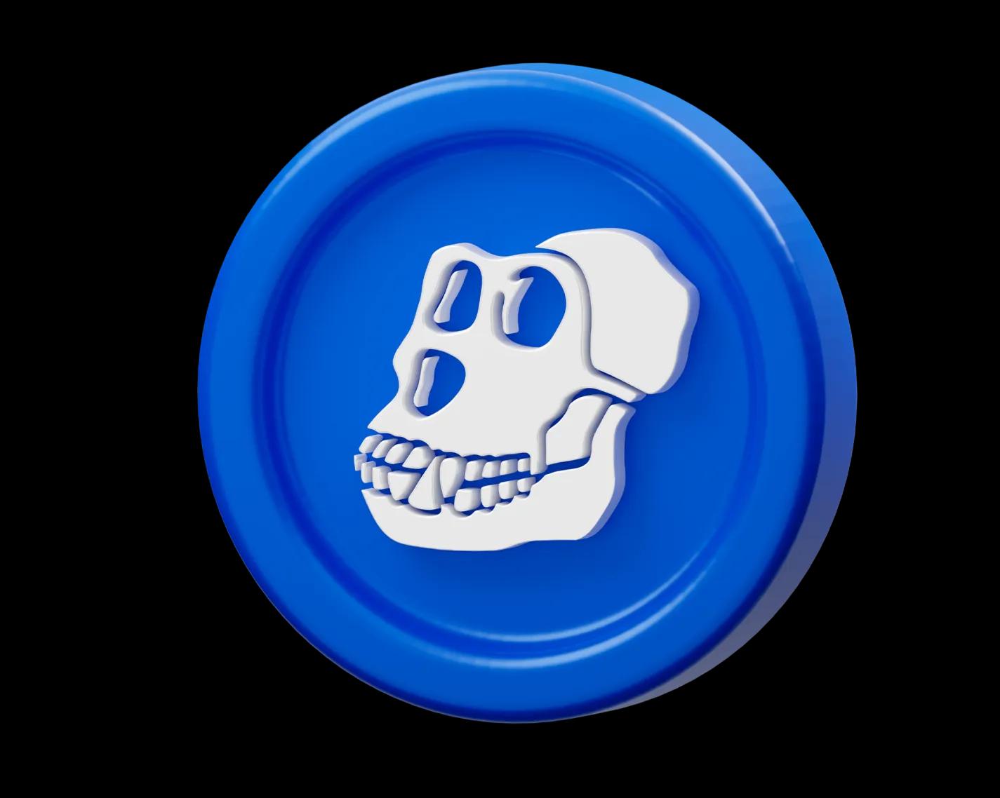 ApeCoin 3D illustration