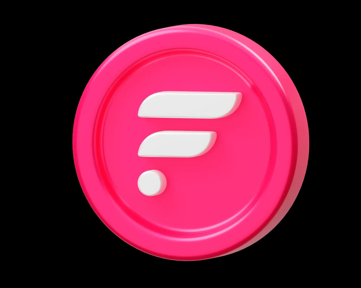 Frax Share 3D illustration