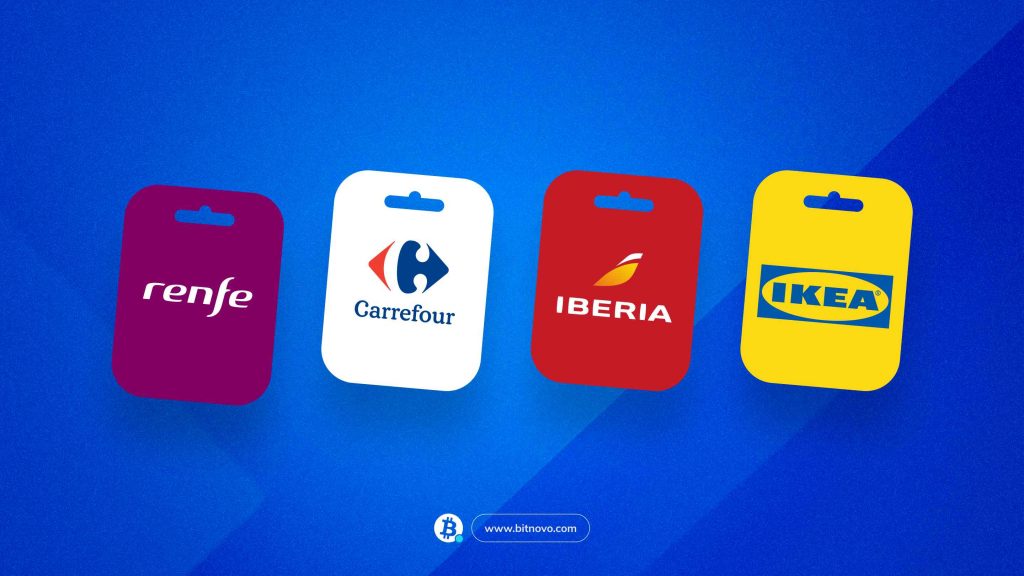 ¿Cómo comprar tarjetas regalo en Bitnovo wallet?