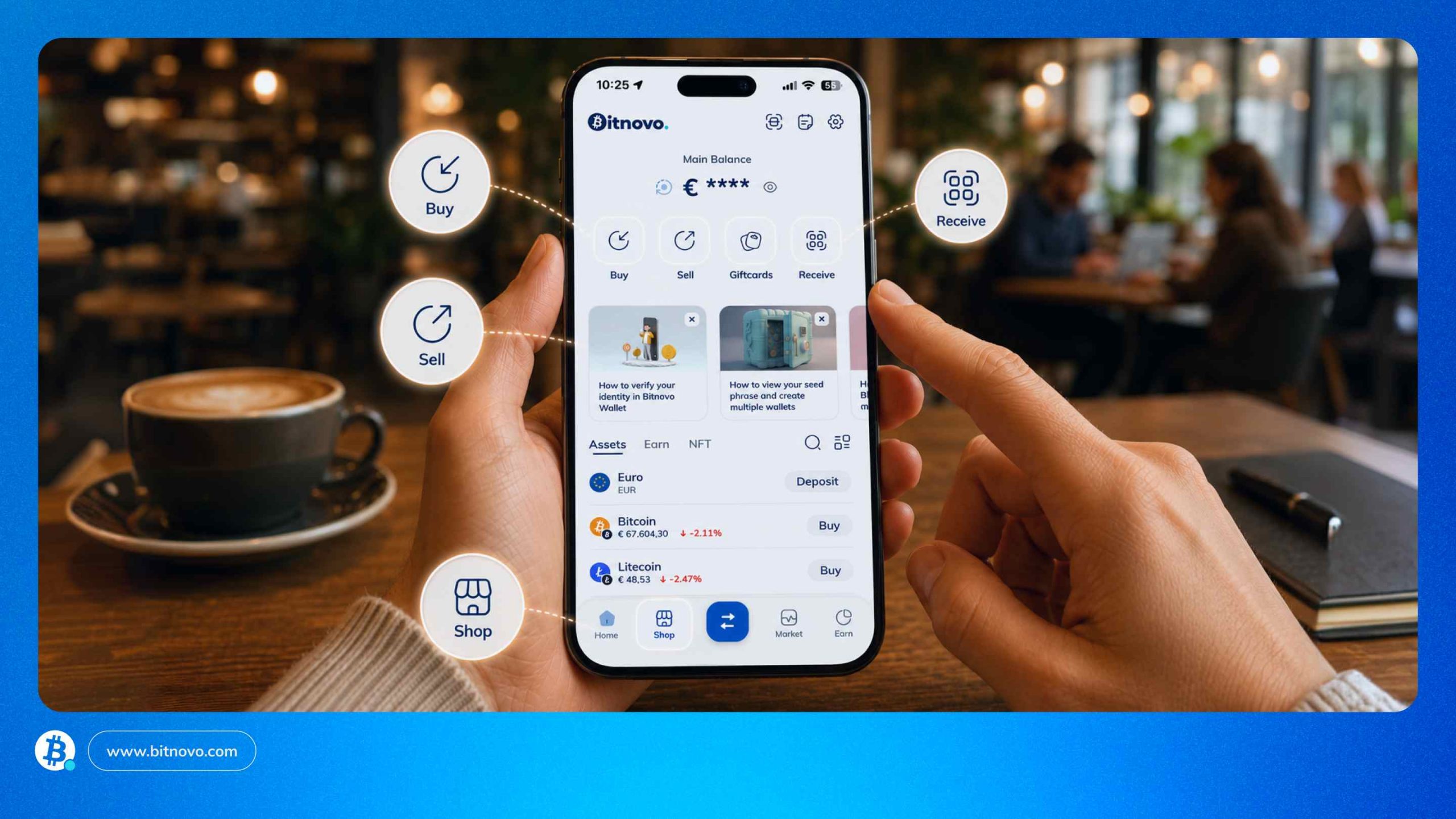 Bitnovo Wallet: todo lo que puedes hacer con tu cripto en un solo lugar