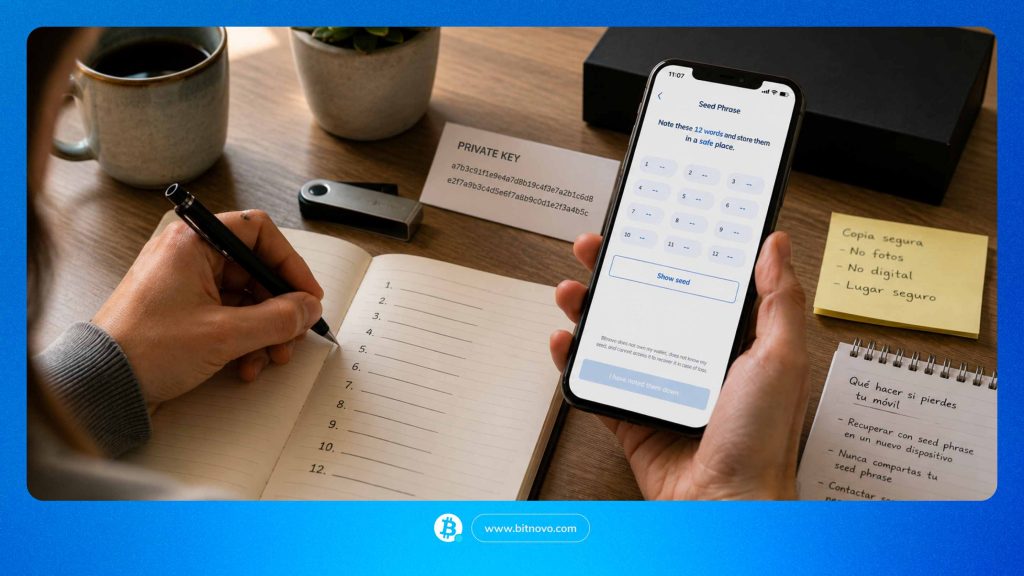 How to protect your Bitnovo Wallet: private keys and seed phrase